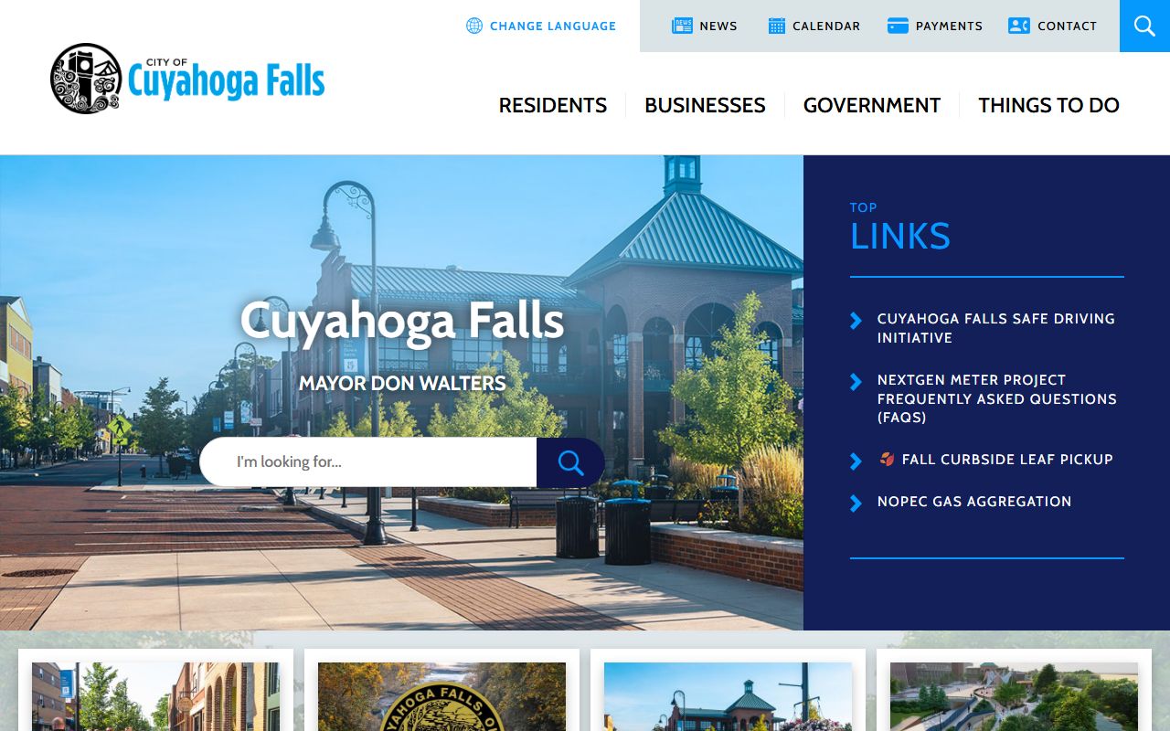 Cuyahoga Falls city government website