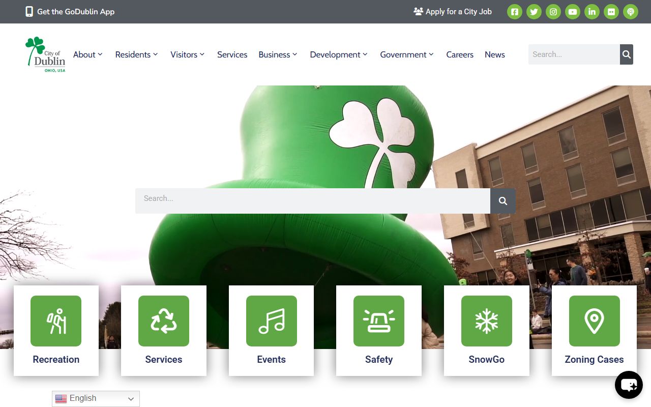 Dublin city government website