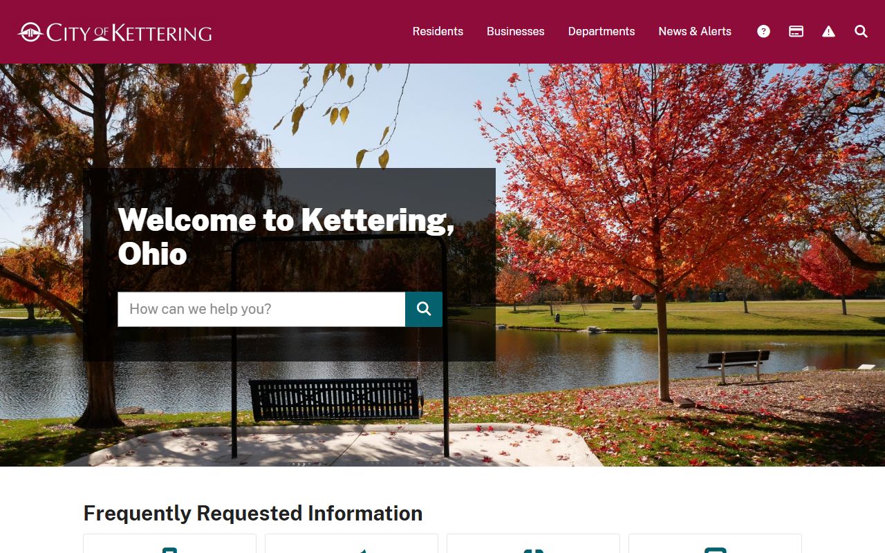 Kettering city government website