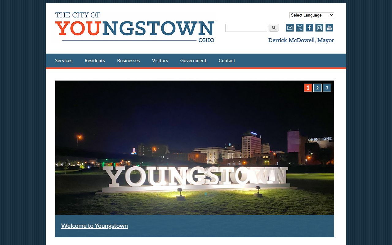 Youngstown city government website