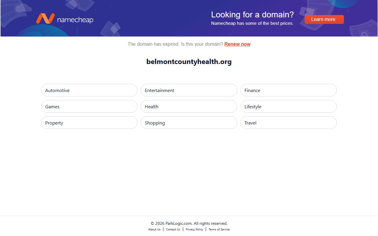 Belmont County Health Department for vital records related to probate court records