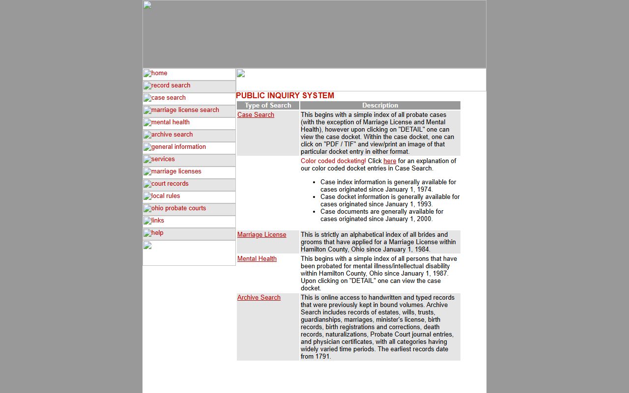 Butler County probate court records search portal