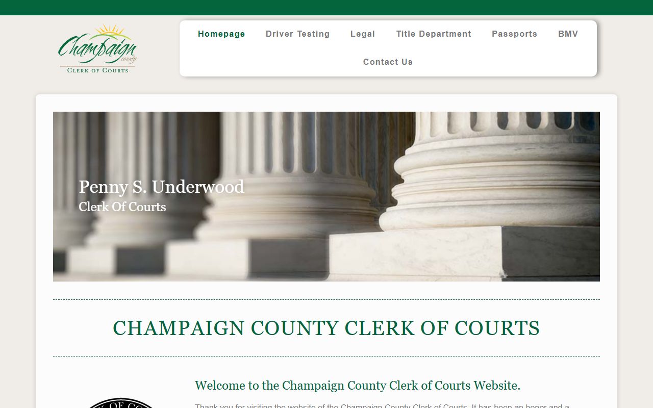 Champaign County Clerk of Courts probate records access