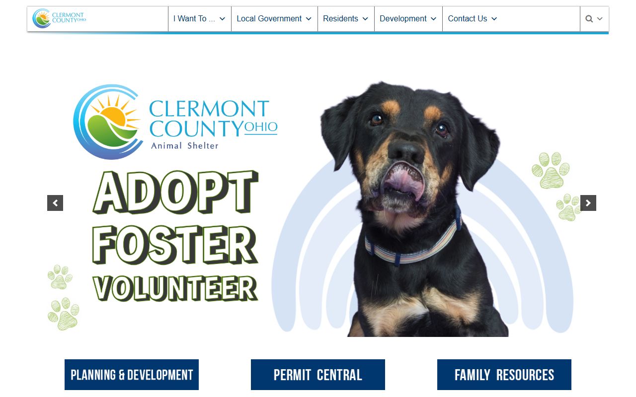 Clermont County Government website for accessing probate court records