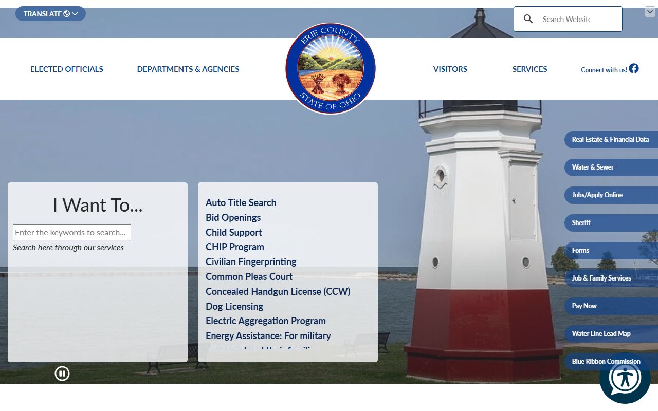 Erie County Government official website