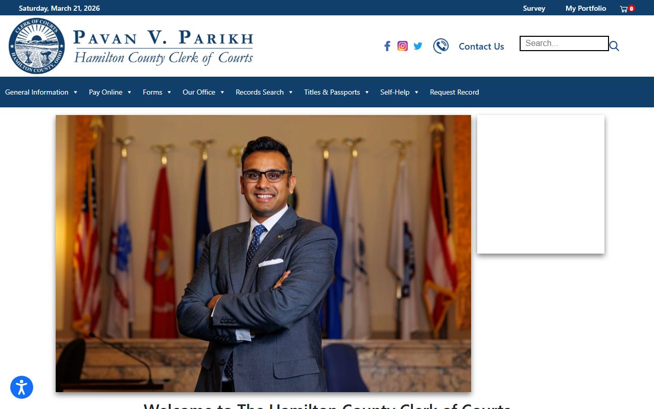 Hamilton County Clerk of Courts website