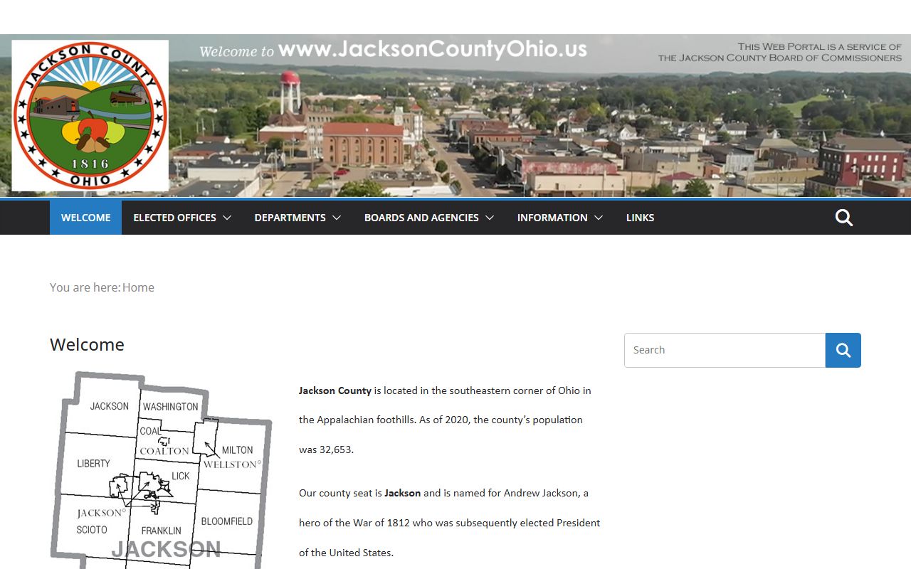 Jackson County Government website