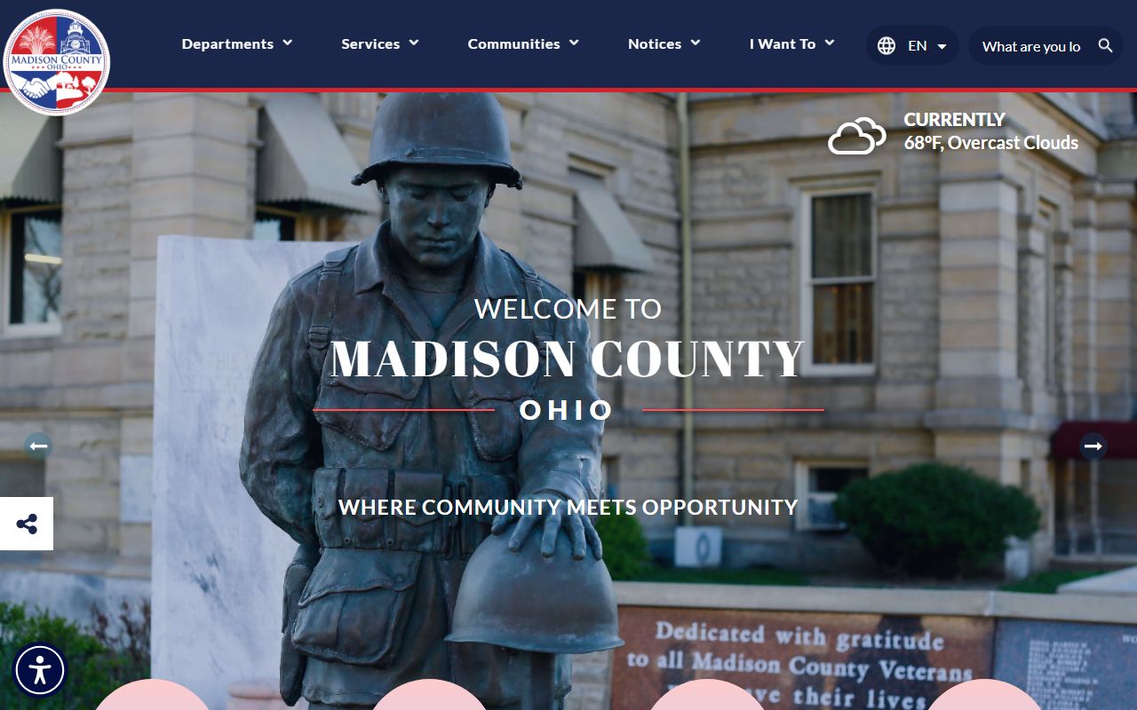 Madison County Government website for probate court records