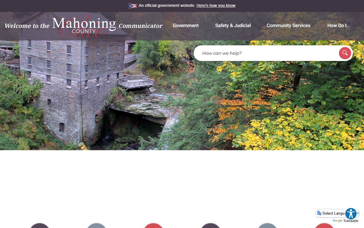 Mahoning County Government website for probate court records