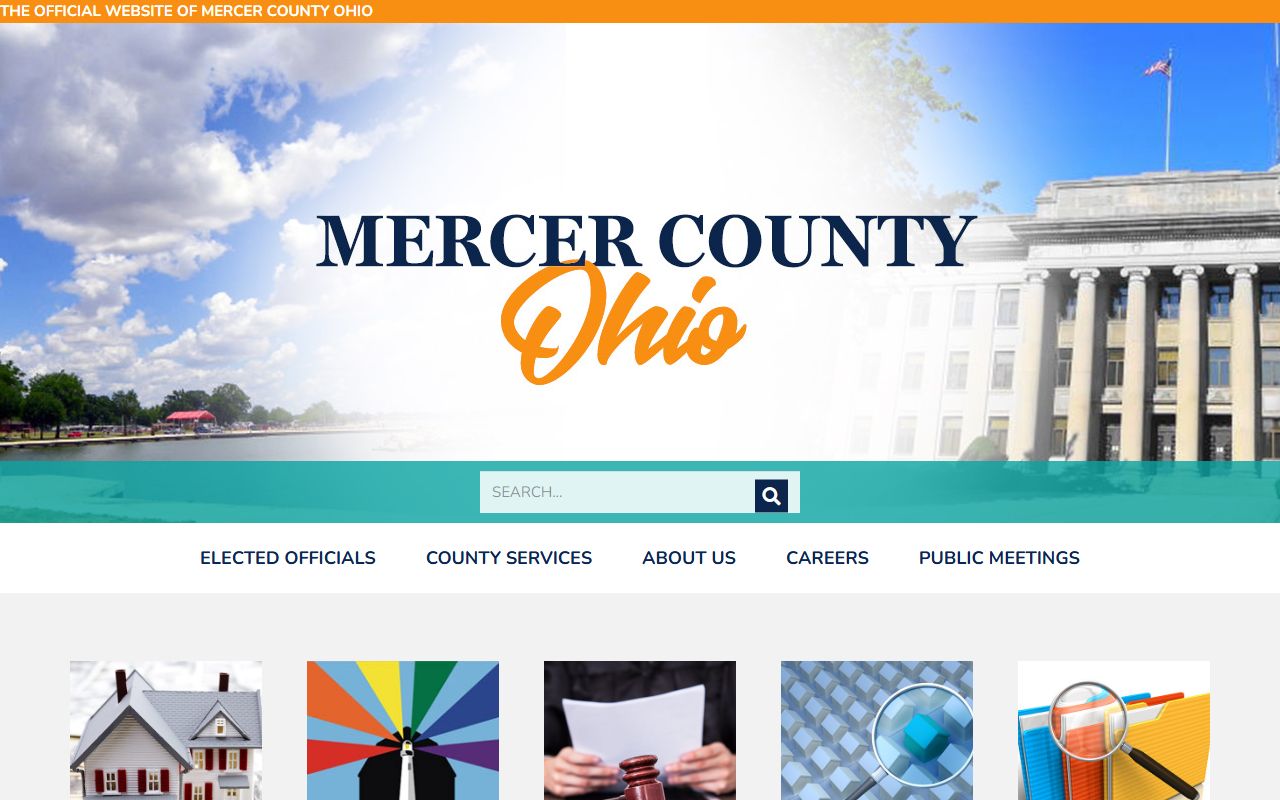 Mercer County government website for accessing probate court records resources